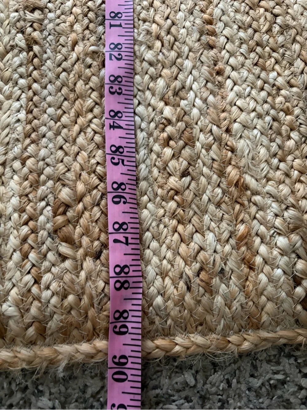 Hearth & Hand Natural Jute Braided Table Runner - Natural 90x20
